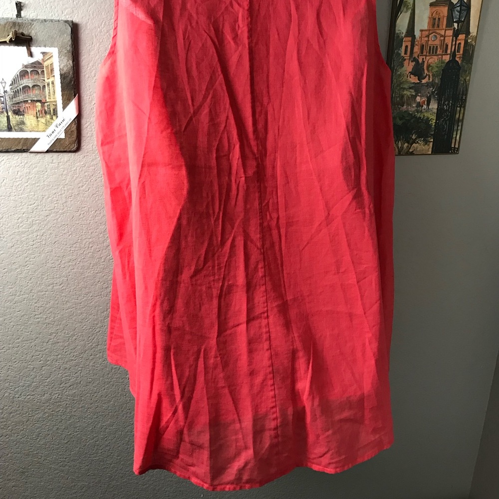 Chaus New York button front sleeveless top - Picture 5 of 5
